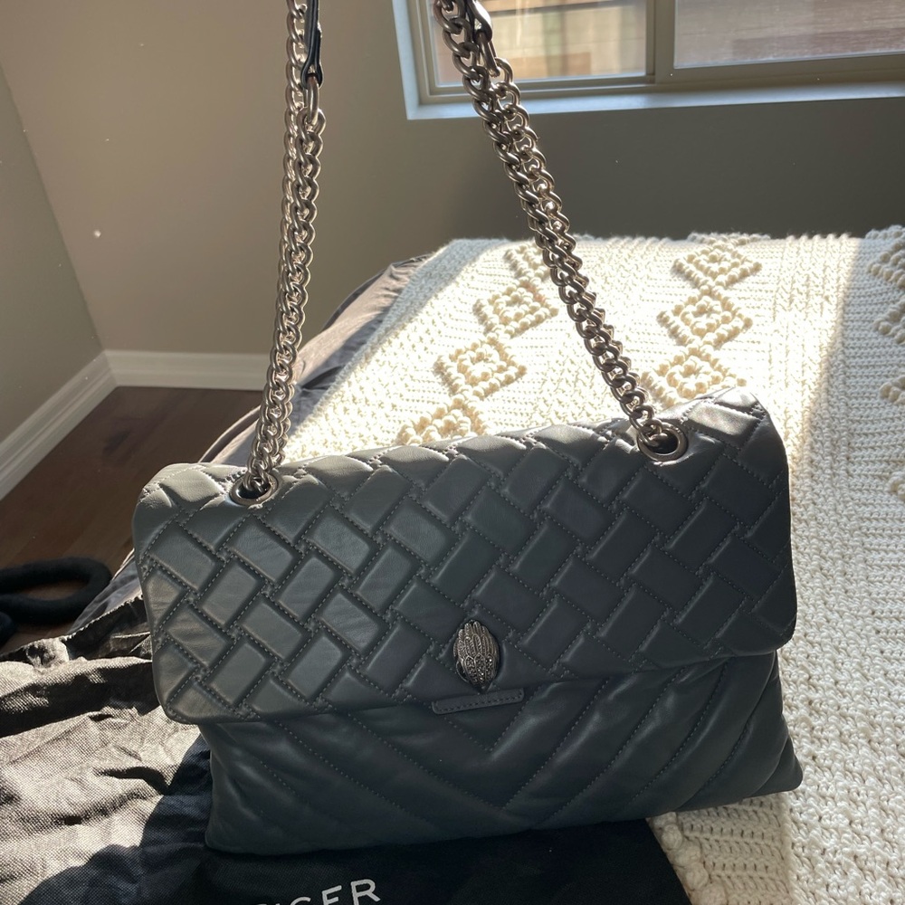 Kurt Geiger XXL Kensington Quilted Leather Shoulder Bag